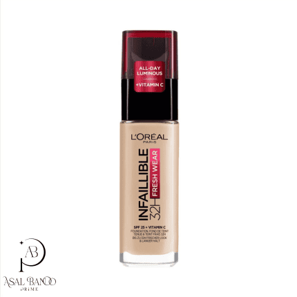 لورال کرم پودر شیشه ای اینفیلیبل فرش ویر - L'Oreal Infaillible Fresh Wear Foundation