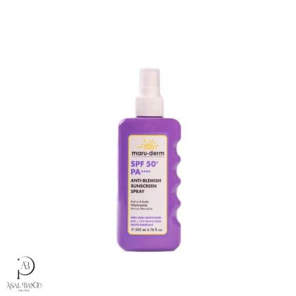 مارودرم اسپری ضدآفتاب ضدلک و روشن کننده – Maru. Derm Anti Blemish SunCream Spray
