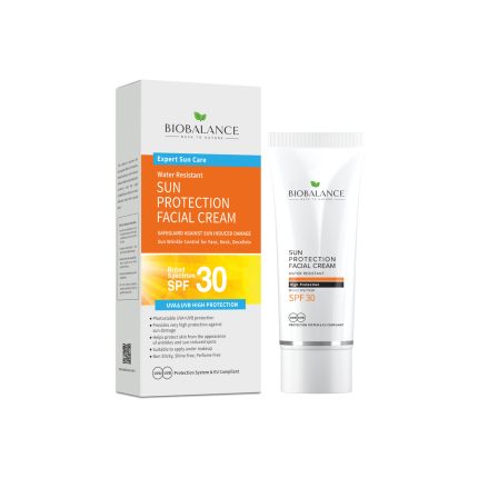 کرم ضدآفتاب اکسپرت SPF30 بیوبالانس ۷۵ میلی‌لیتر روی پس‌زمینه سفید