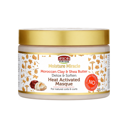 افریکن پراید ماسک مو Moisture Miracle Moroccan Clay & Shea Butter ۳۴۰ گرم، نمای اصلی محصول