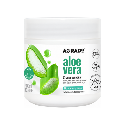 اگرادو کرم بدن Aloe Vera ۴۰۰ میلی‌لیتر، نمای اصلی محصول
