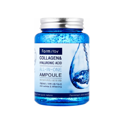 فارم‌استی سرم صورت مدل Collagen & Hyaluronic Acid All-in-One Ampoule حجم ۲۵۰ میلی‌لیتر، نمای اصلی محصول