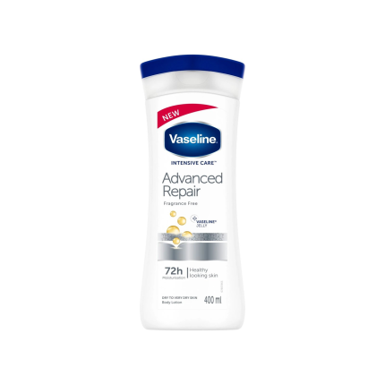 وازلین لوسیون بدن مدل Intensive Care Advanced Repair Fragrance Free حجم ۴۰۰ میلی‌لیتر، نمای اصلی محصول
