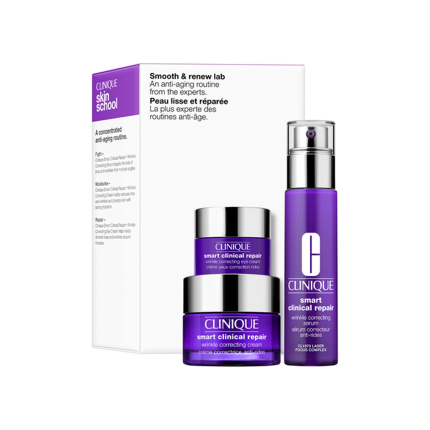 کلینیک ست ضدچروک Smart Clinical Repair Serum Set ۳ تکه؛ نمای مجموعه و بسته‌بندی